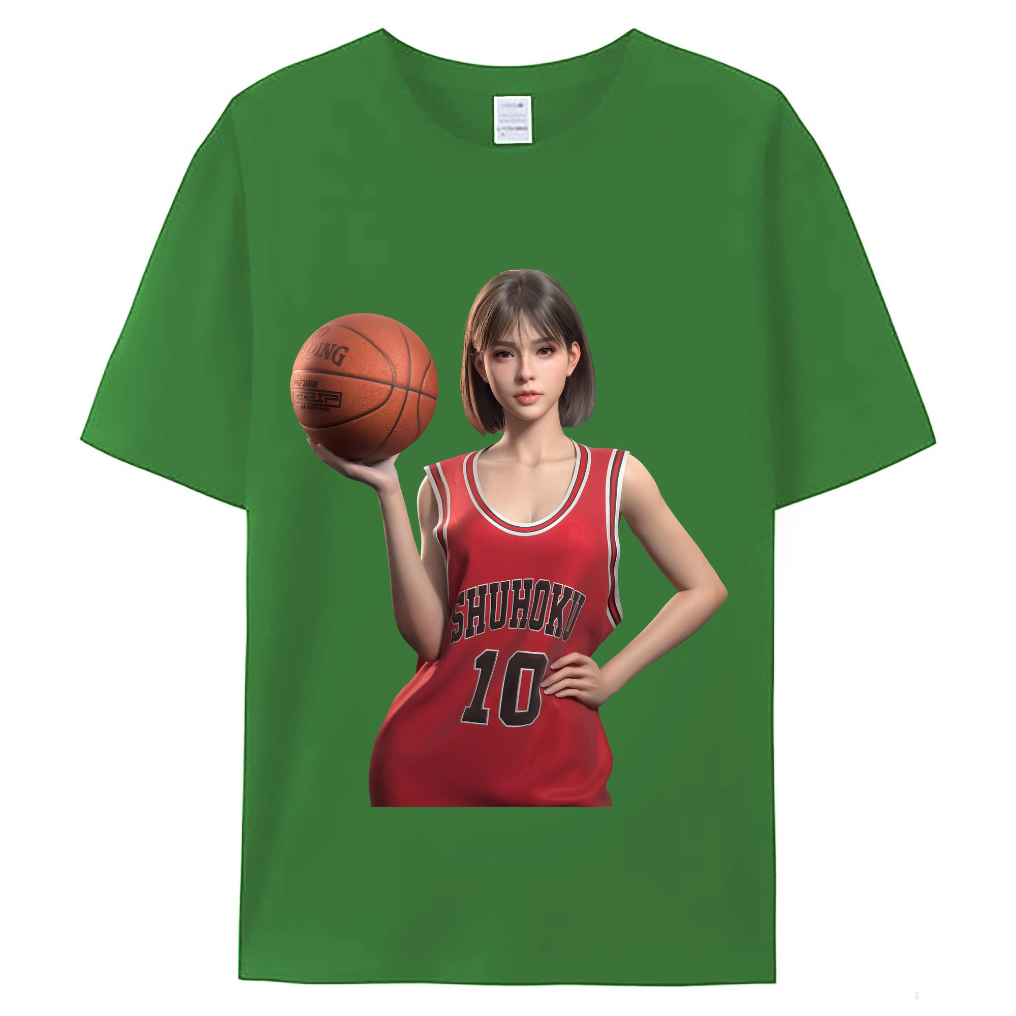 （画像用） SLAM DUNK／スラムダンク レディースカジュアルプリントTシャツ（綿100％）